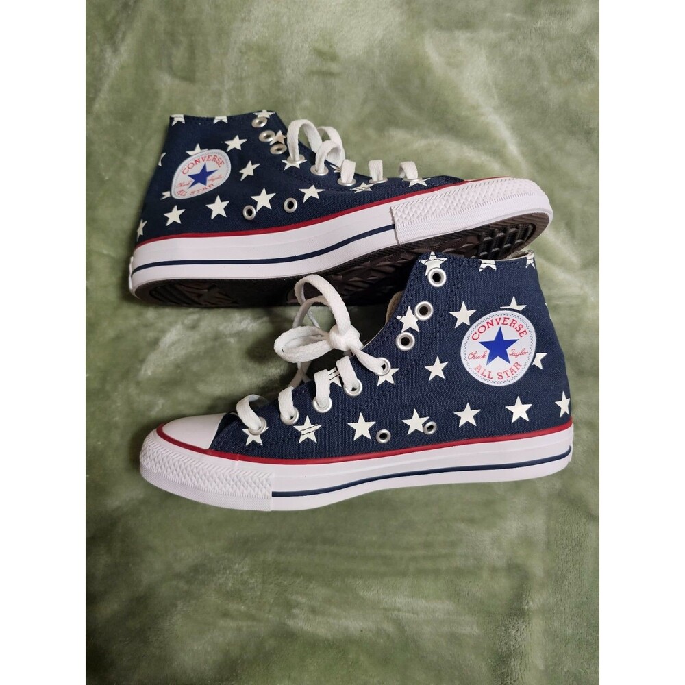 Converse Chuck Taylor All Star HI Celestial Stars USA Flag Navy men sz 6.5 W 8.5